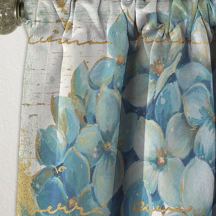 butterfly Blue Garden I - Farmhouse Curtain - 1 Panel
