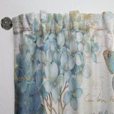 butterfly Blue Garden I - Farmhouse Curtain - 1 Panel