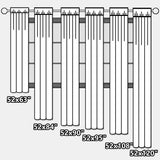 Monochrome Geometric Pattern - Mid-Century Modern Curtain - 1 Panel