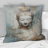 Religious Buddhism Statue III - Buddhism Throw Pillow