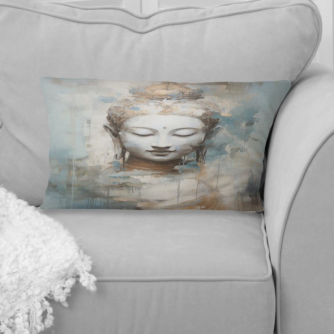 Religious Buddhism Statue III - Buddhism Throw Pillow
