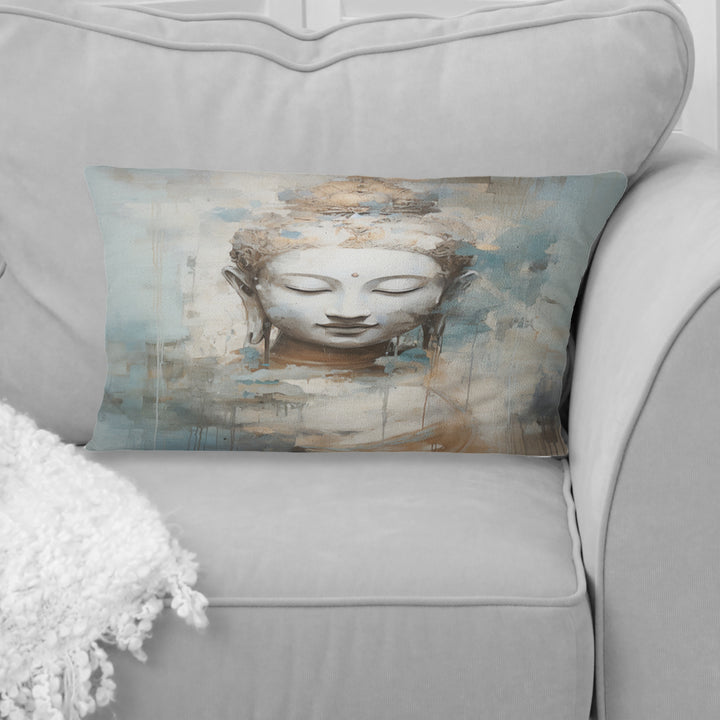 Religious Buddhism Statue III - Buddhism Throw Pillow