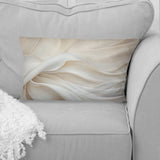 White Silk Fabric River - Fashion Throw Pillow