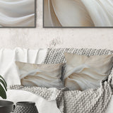White Silk Fabric River - Fashion Throw Pillow