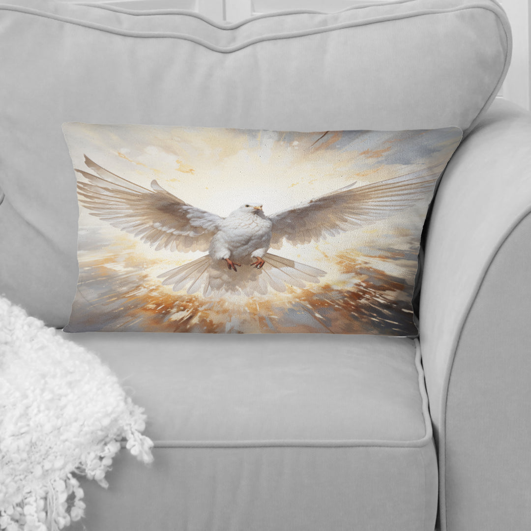 Christianity Dove Descent From Paradise - Christianity Throw Pillow
