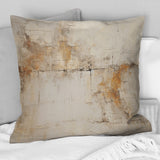 Beige Christianity Cross Of Jessus - Abstract Throw Pillow