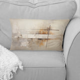 Beige Christianity Cross Of Jessus I - Christianity Throw Pillow