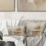 Beige Christianity Cross Of Jessus I - Christianity Throw Pillow