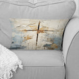 Beige Christianity Cross Of Jessus II - Christianity Throw Pillow