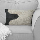 Minimalism Black And White Paint Reunion - Coastal Throw Pillow