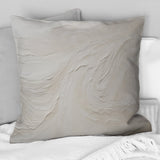 Modern Beach Beige Sand Charm I - Coastal Beach Sand Throw Pillow