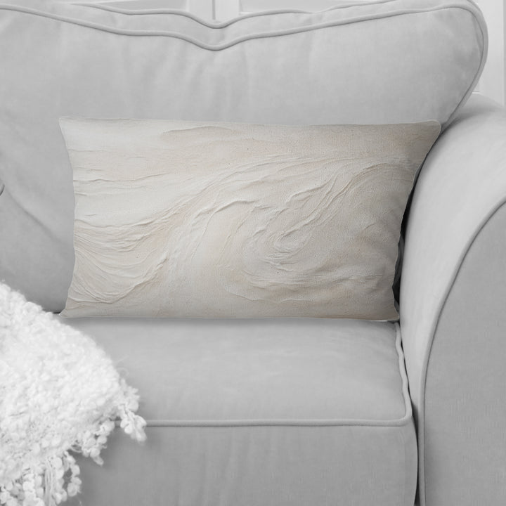 Modern Beach Beige Sand Charm I - Coastal Beach Sand Throw Pillow