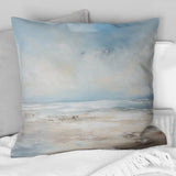 Coastal Beach Minimal Scenery III - Coastal Ocean Throw Pillow