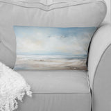 Coastal Beach Minimal Scenery III - Coastal Ocean Throw Pillow