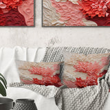 Beige And Pink Coral Collage - Coral Throw Pillow