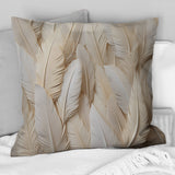 Feathery Plumes - Feathers Throw Pillow
