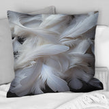 Light As A Feather I - Feathers Throw Pillow