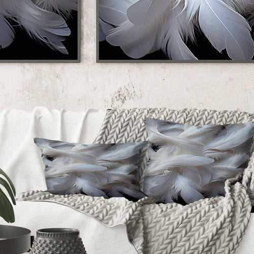 Light As A Feather I - Feathers Throw Pillow