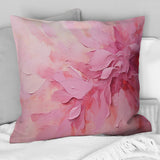 Gold And Pink Minimal Abstract River - Fuschia Throw Pillow