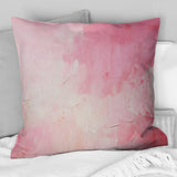 Gold And Pink Minimal Abstract RIVer IV - Fuschia Throw Pillow
