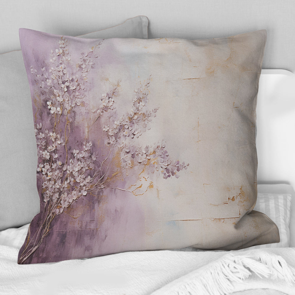 Blooming Lilac Melody II - Lilacs Throw Pillow