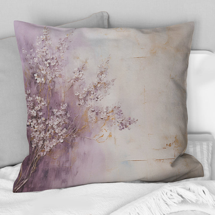 Blooming Lilac Melody II - Lilacs Throw Pillow