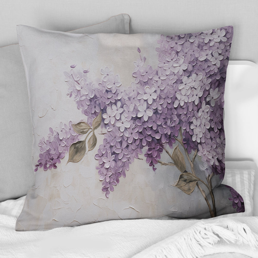 Beautiful Lilac Dreamscape - Lilacs Throw Pillow