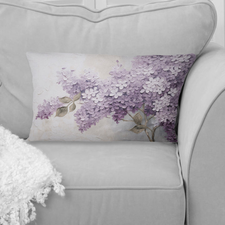 Beautiful Lilac Dreamscape - Lilacs Throw Pillow