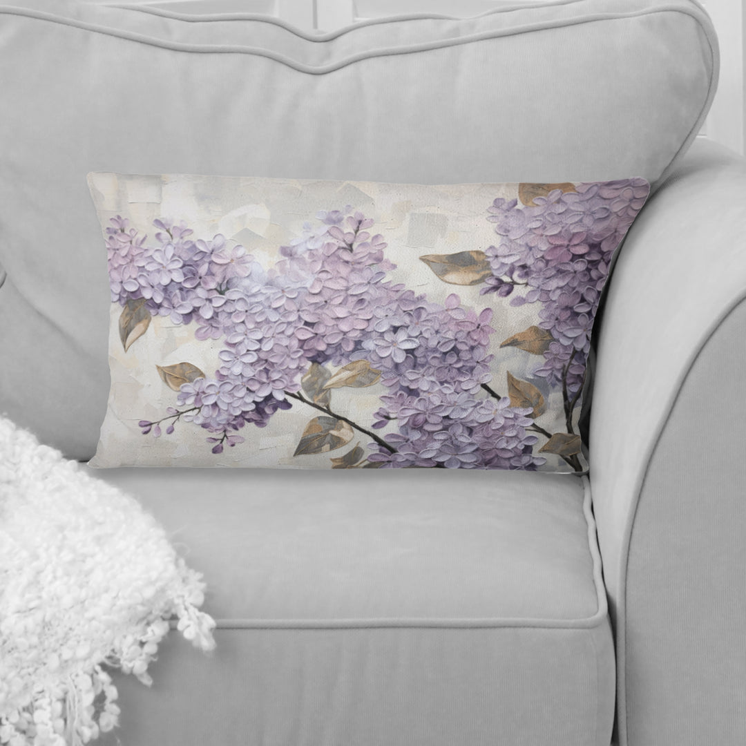 Beautiful Lilac Dreamscape I - Lilacs Throw Pillow