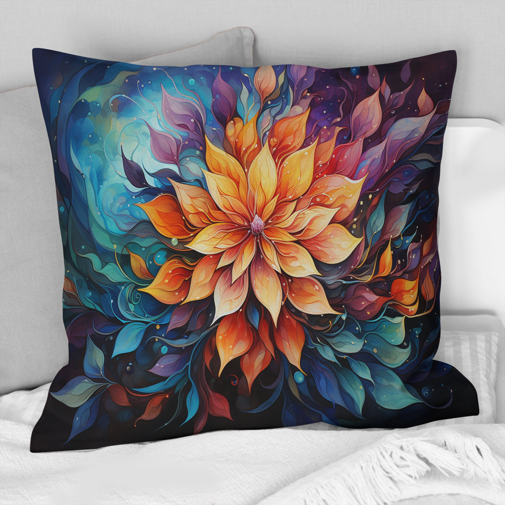 Meditation Mindfulness Mandala I - Meditation Throw Pillow