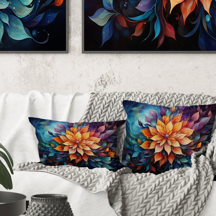 Meditation Mindfulness Mandala I - Meditation Throw Pillow