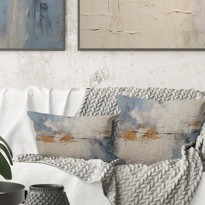 Minimalism Modern Scandinavian Serenity Art I - Modern Scandinavian Throw Pillow