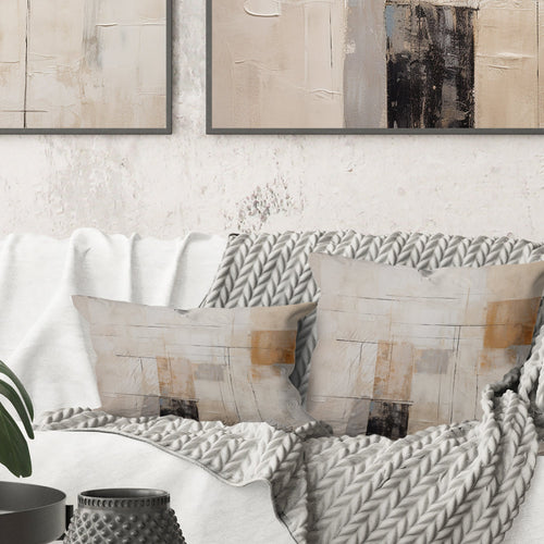 Minimalism Modern Scandinavian Zen Art - Modern Scandinavian Throw Pillow