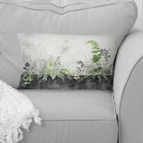 Green Minimalism Botanical Serenity - Plants Throw Pillow