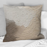Graceful Minimalism Beige Muted Art - Minimalism Throw Pillow