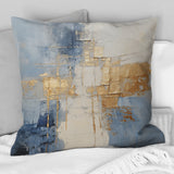 Beige And Gold Minimalism Scandinavian II - Scandinavian Throw Pillow