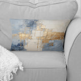 Beige And Gold Minimalism Scandinavian II - Scandinavian Throw Pillow