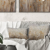 Beige Wildflowers Floral Fantasy - Wildflowers Throw Pillow