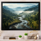 USA Great Smoky Mountains Landscape III - Landscapes Canvas Wall Art