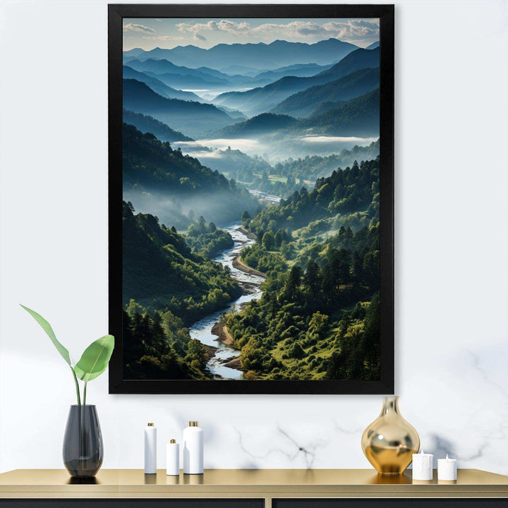 USA Great Smoky Mountains &amp; Rivers - Landscapes Canvas Wall Art