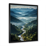 USA Great Smoky Mountains & Rivers - Landscapes Canvas Wall Art