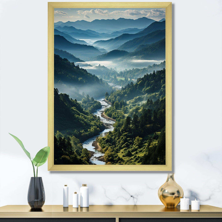 USA Great Smoky Mountains &amp; Rivers - Landscapes Canvas Wall Art