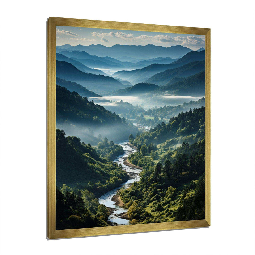 USA Great Smoky Mountains &amp; Rivers - Landscapes Canvas Wall Art