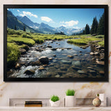 USA Rocky Mountain National Park River I - Landscapes Canvas Wall Art