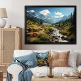 USA Rocky Mountain National Park River II - Landscapes Canvas Wall Art