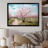 Vangogh Blooming Cherry Trees - Landscapes Canvas Wall Art