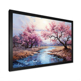 Vangogh Blossoming Almond Trees I - Landscapes Canvas Wall Art