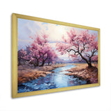 Vangogh Blossoming Almond Trees I - Landscapes Canvas Wall Art