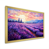 Vangogh Lavender Fields II - Landscapes Canvas Wall Art