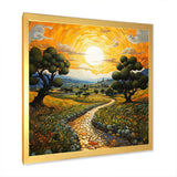 Vangogh Olive Grove In Province - Landscapes Canvas Wall Art